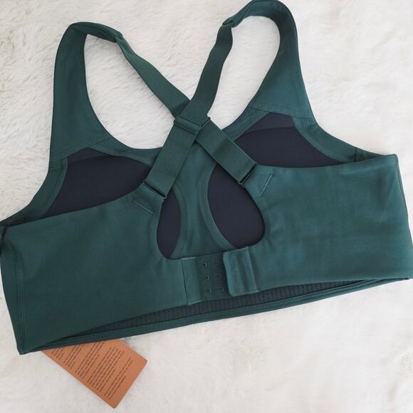 Girlfriend Collective Simone High Support Sports Bra Moss Green XL NWT - Picture 14 of 15